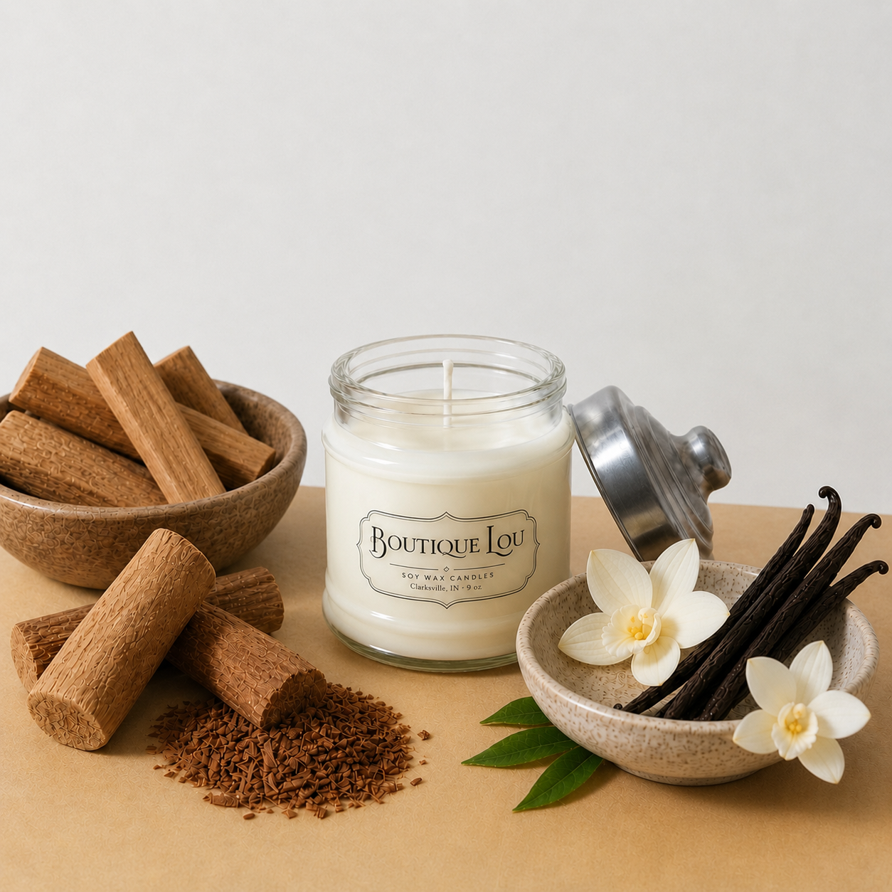 Sandalwood & Vanilla 10 oz. Soy Wax Candle