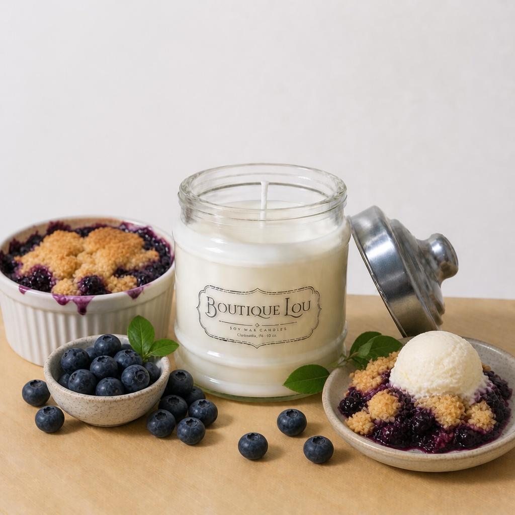 Blueberry Cobbler 10 oz Soy Candle