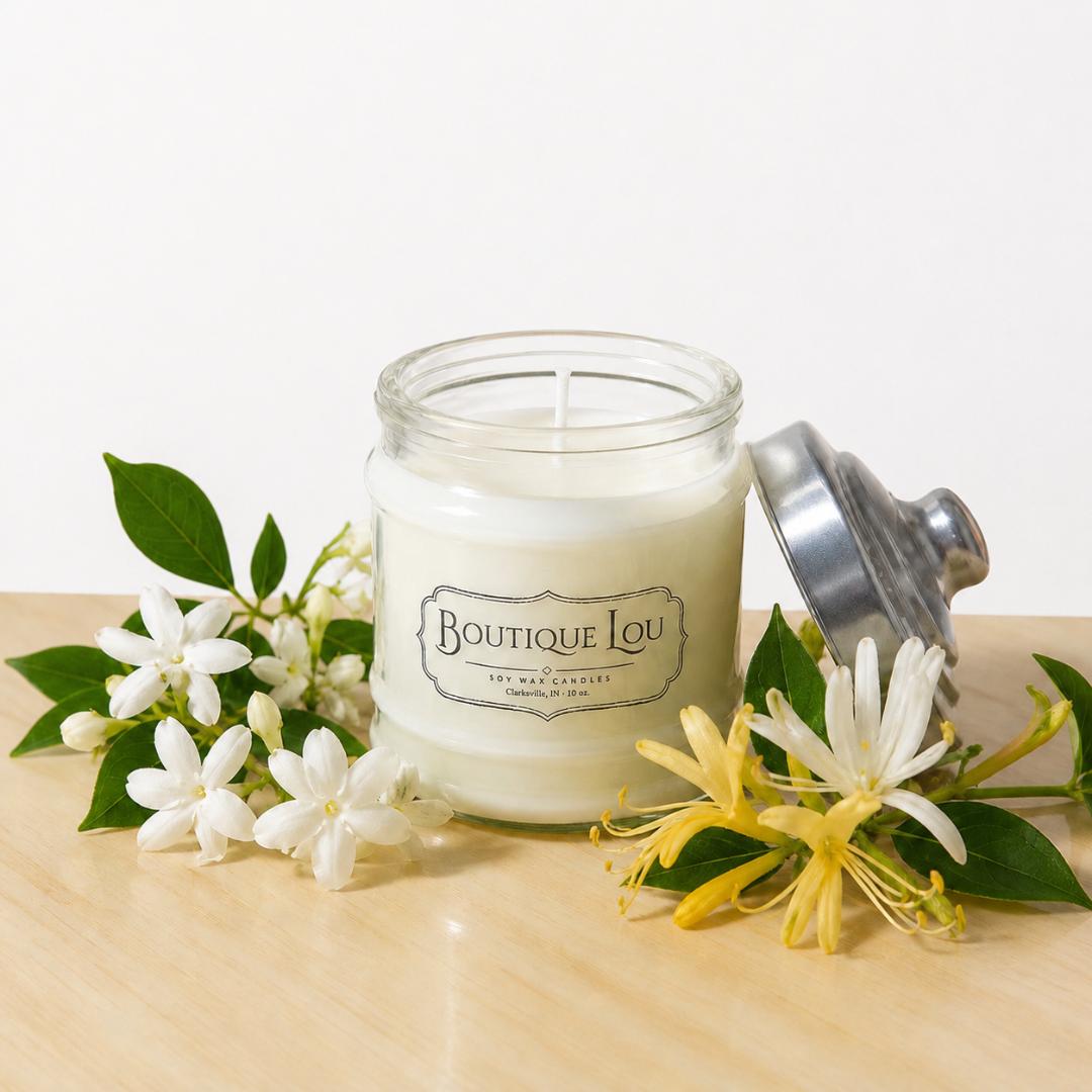 Jasmine & Honeysuckle 10 oz Soy Candle